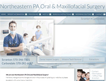 Tablet Screenshot of nepaoralsurgery.com